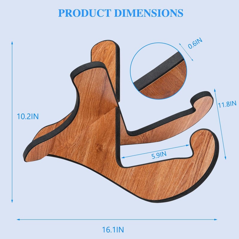 LBEC Wooden Guitar Stand, Detachable Non-Slip Wood Guitar Stand Holder Floor for Acoustic Electric Classical Bass Guitars - Image 3